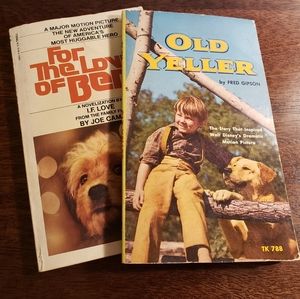 Vintage Novels Bundle - "For the Love of Benji" & "Old Yeller" 🐕🐕‍🦺